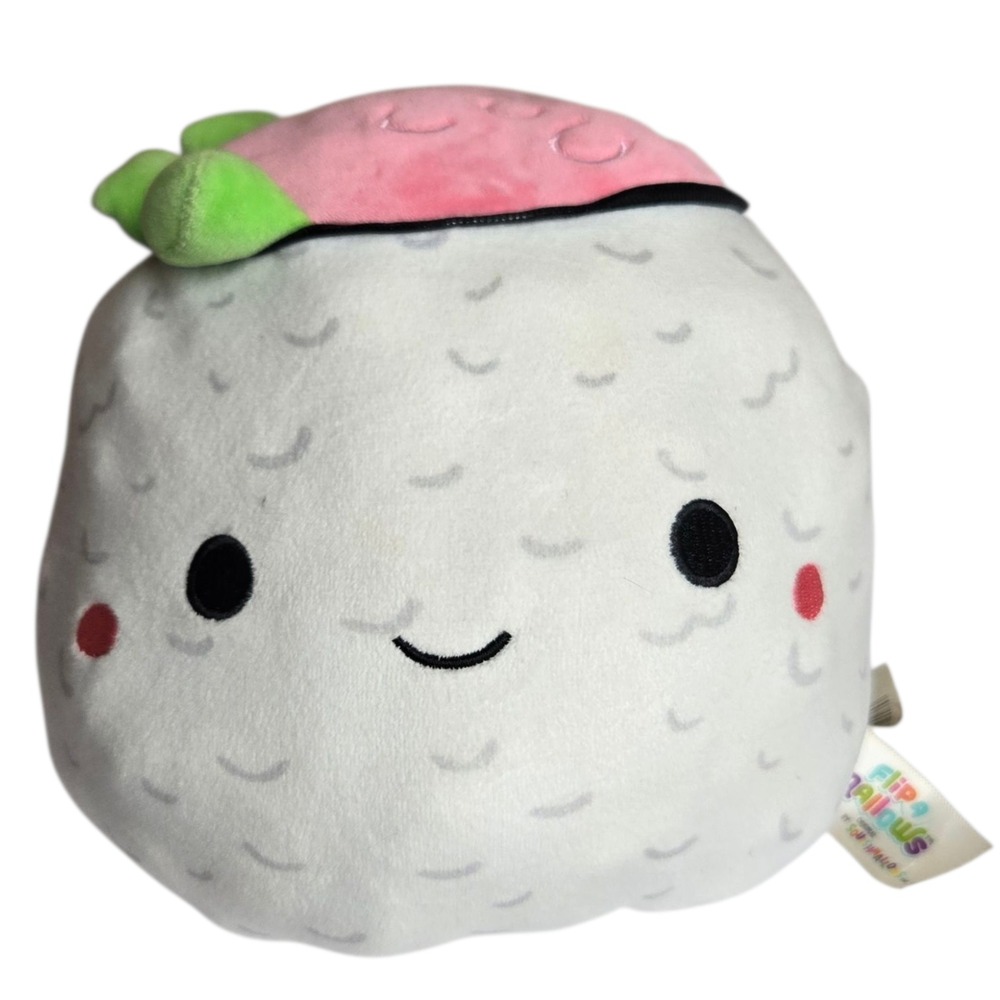 Squishmallows 8" FlipAMallows Shun Sushi & Raisy Ramen Food Squad Plush Kellytoy - Picture 6 of 12